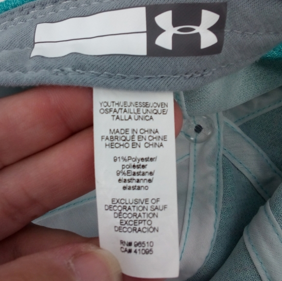 Under Armour Logo Renegade Cap Girls 7-16 Green Youth - Picture 10 of 12